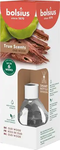 Intratuin Bolsius geurstokjes True Scents Oud Wood 60 ml aanbieding