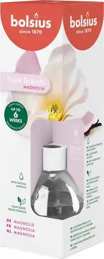 Intratuin Bolsius geurstokjes True Scents Magnolia 60 ml aanbieding