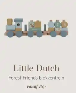 Babypark Little Dutch Forest Friends blokkentrein aanbieding