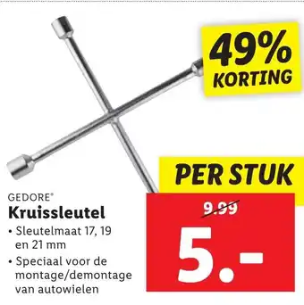 Lidl Kruissleutel aanbieding