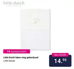 Van Asten BabySuperstore Little Dutch laken wieg geborduurd aanbieding