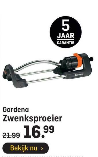 Hubo Gardena zwenksproeier aanbieding