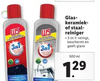 Lidl Glas- keramiek- of staal- reiniger 500ml aanbieding