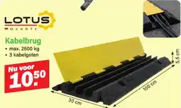 Van Cranenbroek Lotus kabelbrug aanbieding