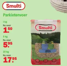 Van Cranenbroek Smulti Parkietenvoer aanbieding