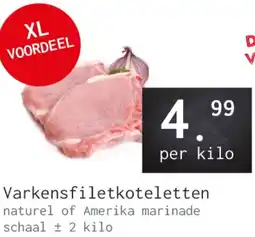 Naanhof Varkensfiletkoteletten aanbieding