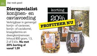 Dierspecialist Dierspecialist konijnen- en caviavoeding aanbieding