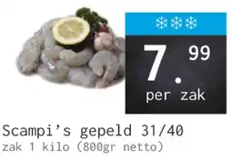 Naanhof Scampi's gepeld 31/40 aanbieding