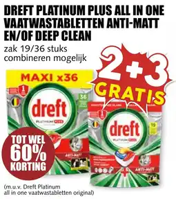 De Boerenschuur Dreft platinum plus all in one vaatwastabletten anti-matt en/of deep clean aanbieding
