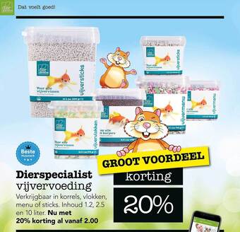 Dierspecialist Dierspecialist vijvervoeding aanbieding