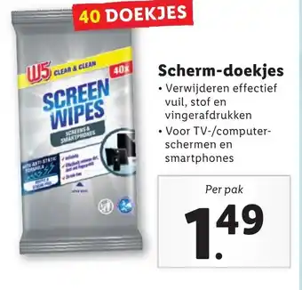 Lidl Scherm-doekjes aanbieding