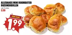 De Boerenschuur Alledaags mini roomboter rozijnenbollen aanbieding
