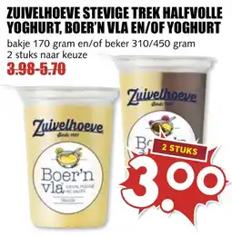 De Boerenschuur Zuivelhoeve stevige trek halfvolle yoghurt, boer'n vla en/of yoghurt aanbieding