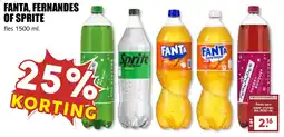 De Boerenschuur Fanta, fernandes of sprite aanbieding