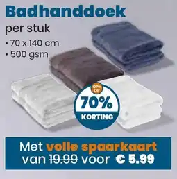 De Boerenschuur Badhanddoek aanbieding