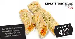 De Boerenschuur Kipsaté tortilla's aanbieding