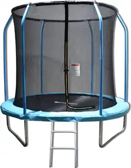 Bol.com Trampoline - 305 cm - met veiligheidsnet en ladder - blauw aanbieding