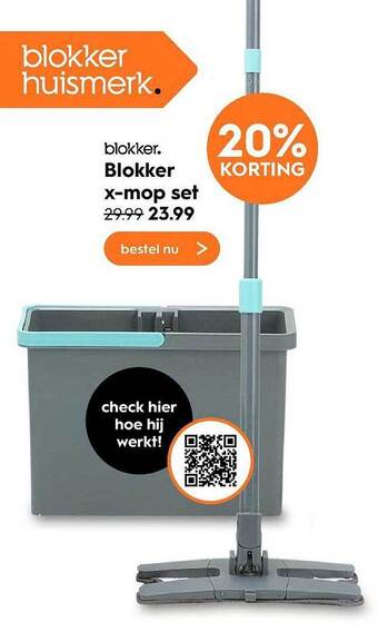 Blokker Blokker x-mops set aanbieding