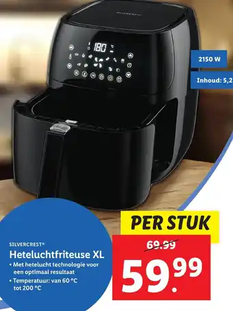 Lidl Heteluchtfriteuse XL aanbieding