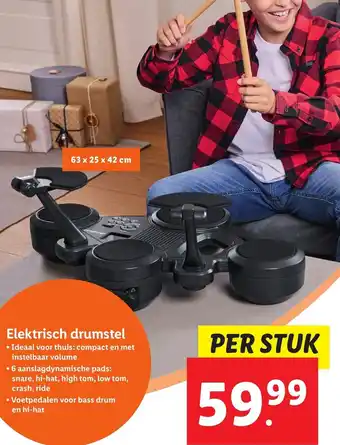 Lidl Elektrisch drumstel aanbieding