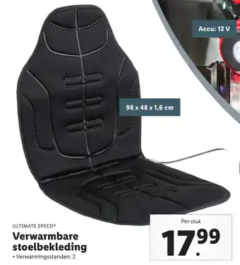 Lidl Verwarmbare stoelbekleding aanbieding