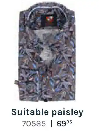 Suitable Suitable paisley aanbieding