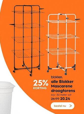 Blokker Alle blokker mascarene droogtorens aanbieding