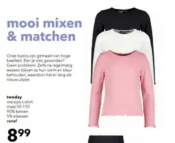 Scapino Twoday meisjes t-shirt aanbieding