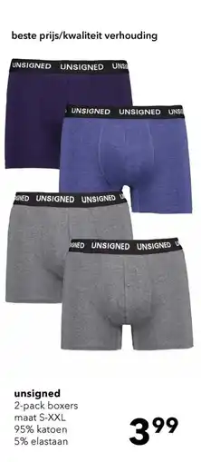 Scapino unsigned 2 pack boxers aanbieding