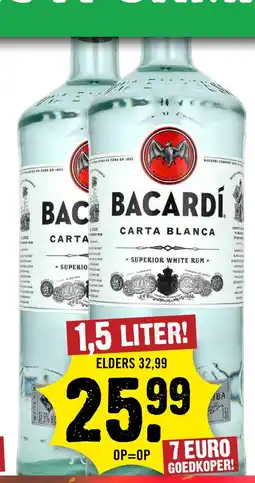 Dirck 3 Bacardi Carta Blanca aanbieding