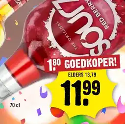 Dirck 3 Sourz Red Berry aanbieding