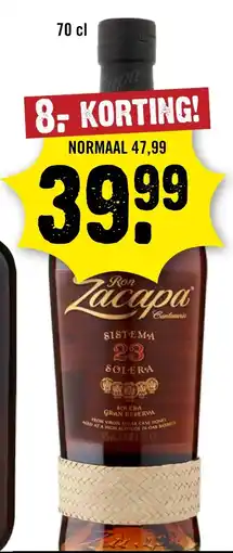 Dirck 3 Ron Zacapa aanbieding