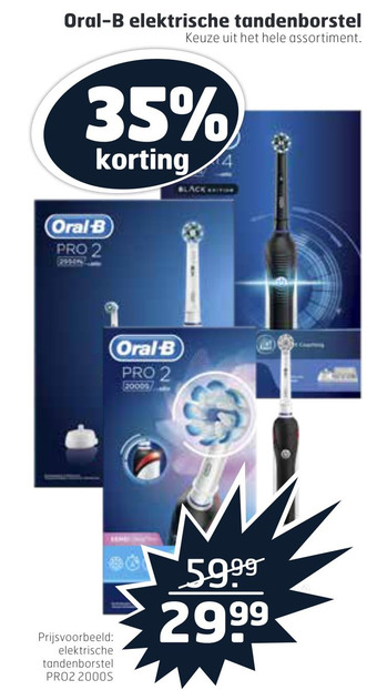 Trekpleister Oral-b elektrische tandenborstel aanbieding