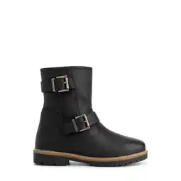 ANWB Travelin' Trustrup Dames Biker boots Wol Zwart aanbieding
