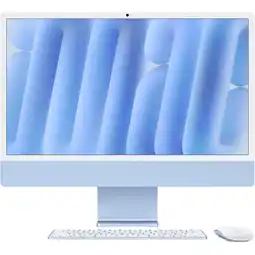 MediaMarkt APPLE iMac 24-inch Blauw (M4) - 10-core CPU - 10-core GPU - 24GB - 512GB All-in-one-pc aanbieding