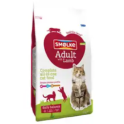Zooplus 4kg Smølke Kattenvoer Adult met Lam Kattenvoer droog aanbieding