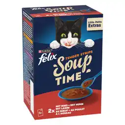 Zooplus 3 + 1 gratis! Felix Soups 6's Multi Buy - Filet: Verschillende smaken van het land aanbieding