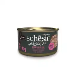 Zooplus 12x80g Schesir After Dark Kip & Ham natvoer voor katten aanbieding