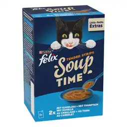 Zooplus 3 + 1 gratis! Felix Soups 6's Multi Buy - Filet: Verschillende smaken uit het water aanbieding
