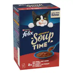 Zooplus 3 + 1 gratis! Felix Soups 6's Multi Buy - Verschillende smaken van het land aanbieding