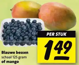 Boni Blauwe bessen of mango aanbieding