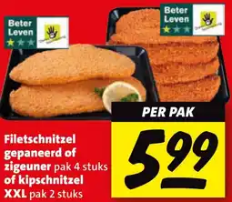 Boni Filetschnitzel gepaneerd of zigeuner of kipschnitzel XXL aanbieding