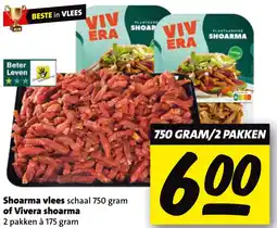 Boni Shoarma vlees of Vivera shoarma aanbieding