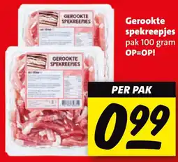 Boni Gerookte spekreepjes aanbieding