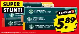 Boni Starbucks koffiecapsules aanbieding