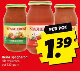 Boni Heinz spagheroni aanbieding