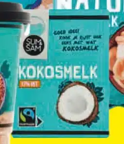 Boni Sum & Sam kokosmelk aanbieding