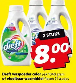 Boni Dreft waspoeder color of vloeibaar wasmiddel aanbieding