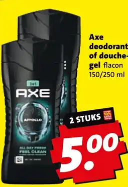 Boni Axe deodorant of douchegel aanbieding