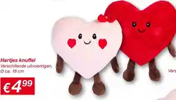 Kik Hartjes knuffel aanbieding